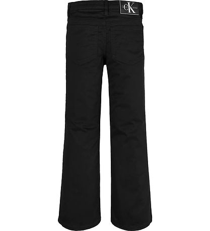 Calvin Klein Bukser - Cotton Sateen - Ck Black