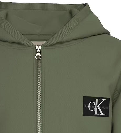 Calvin Klein Cardigan - Badge - Thyme Green