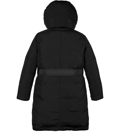 Calvin Klein Dynefrakke m. Bælte - Ck Black