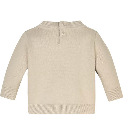 Calvin Klein Bluse - strik - Monogram - Whitecap Gray