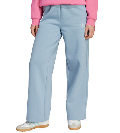 adidas Originals Sweatpants - Wide Leg - TACBLU/WHITE