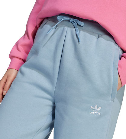 adidas Originals Sweatpants - Wide Leg - TACBLU/WHITE
