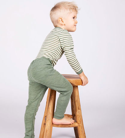 Engel Body l/æ - Uld - Sage Green Melange/Natural