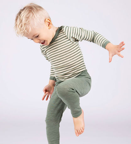 Engel Body l/æ - Uld - Sage Green Melange/Natural