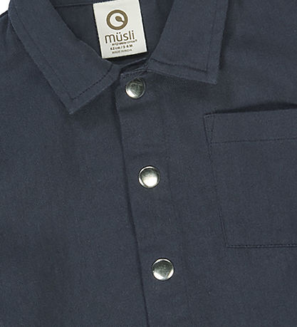 Müsli Skjorte - Twill Baby - Night Blue
