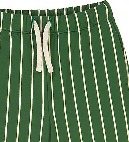 Müsli Sweatpants - Pinstripe - Green Gables/Oak