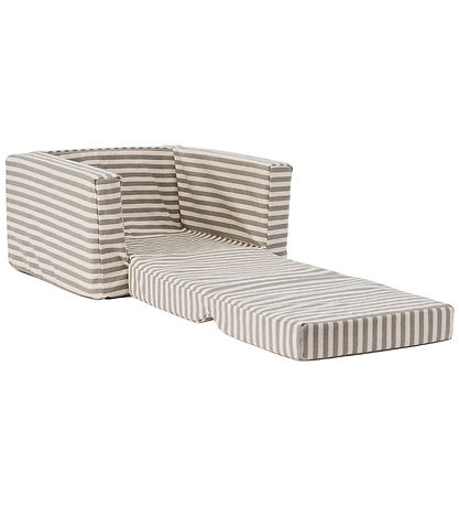 Kids Concept Lænestol - Foldbar - Stribet Blue/white