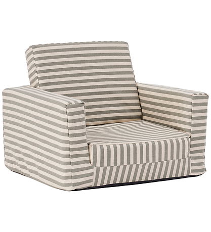 Kids Concept Lænestol - Foldbar - Stribet Blue/white