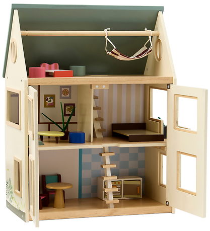 Kids Concept Dukkehus - Aiden - Træ/Multifarve