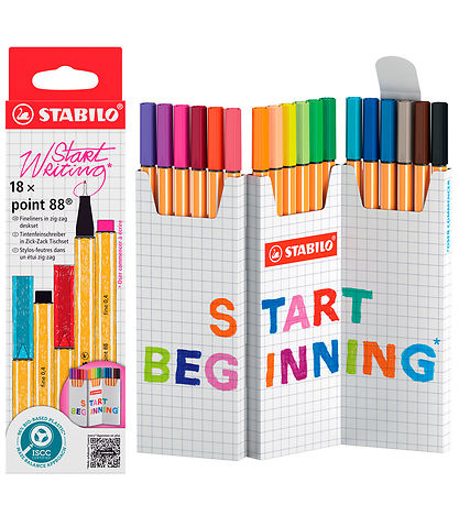 Stabilo Tuscher - Pen 88 - 18 stk - Multifarvet