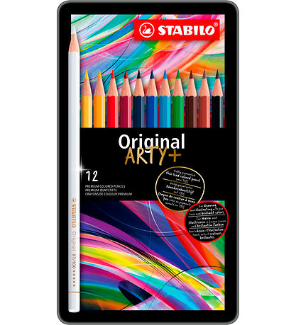 Stabilo Farveblyanter - Original Arty + - 12 stk - Multifarvet