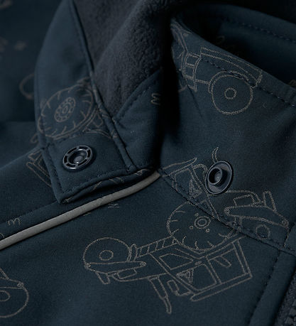 Name It Softshelljakke m. Fleece - NmmAlfa08 - Dark Sapphire