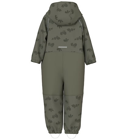 Name It Softshelldragt m. Fleece - NmmAlfa08 - Noos - Dusty Oliv