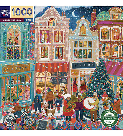 Eeboo Puslespil - 1000 Brikker - A Happy Holiday