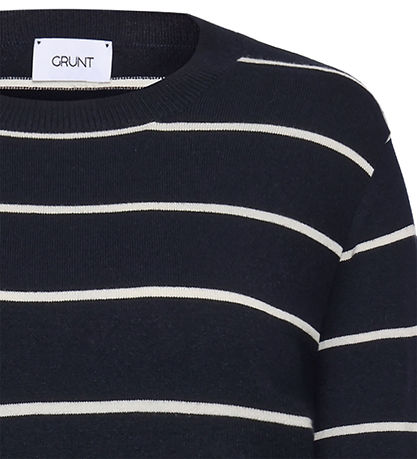 Grunt Bluse - Strik - GrFerro - Navy Stripe