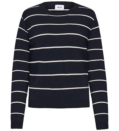 Grunt Bluse - Strik - GrFerro - Navy Stripe