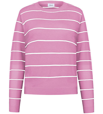 Grunt Bluse - Strik - GrFerro - Rose Stripe