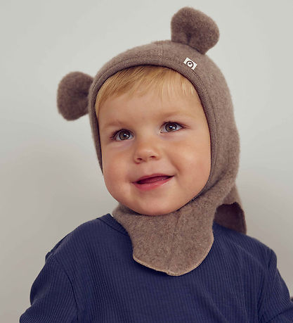 Müsli Elefanthue - 1-lags - Fleece - Woolly - Uld - Walnut Melan