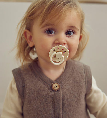Müsli Fleecevest - Woolly - Uld - Walnut Melange