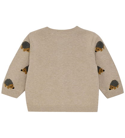 Minymo Cardigan Knit - Beige Melange