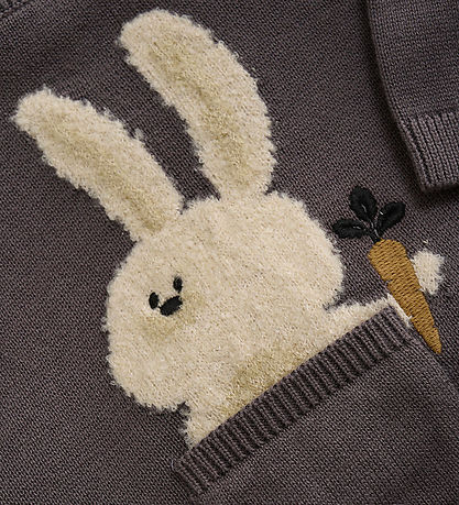 Minymo Bluse Knit - Dark Gull Grey
