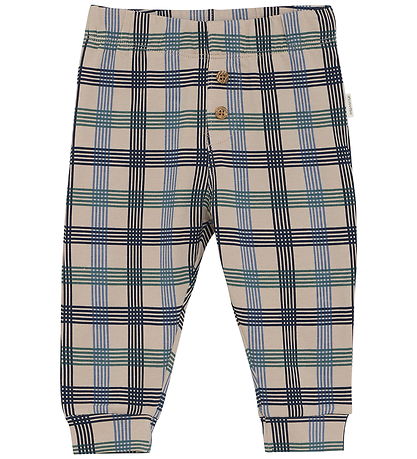 Minymo Bukser - AOP - Oxford Tan