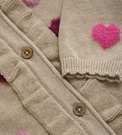 Minymo Cardigan Knit - Beige Melange