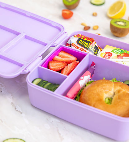 MontiiCo Indsatser - 2-pak - Bento Feast - Silikone - Fuchsia