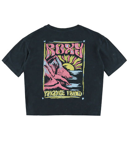 Roxy T-Shirt - Eve Oversize - Anthracite m. Print