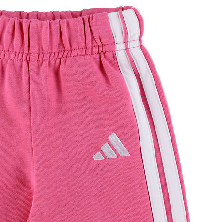 adidas Performance Sweatsæt - I 3S FT JOG 240 - CLPINK/WHITE/WHI