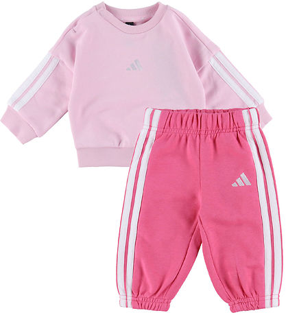 adidas Performance Sweatsæt - I 3S FT JOG 240 - CLPINK/WHITE/WHI