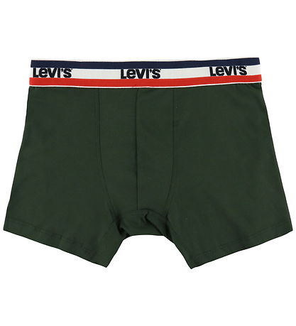 Levis Boxershorts - 3-pak - Rød/Sort/Grøn