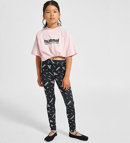 Hummel Tights - hmlJR GYM - Sort/Hvid