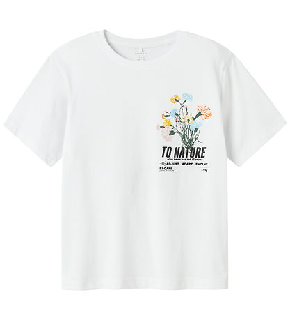 Name It T-shirt - NkmLaurel - Bright White
