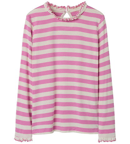 Name It Bluse - NkfPrakula - Fuchsia Pink/Bright White
