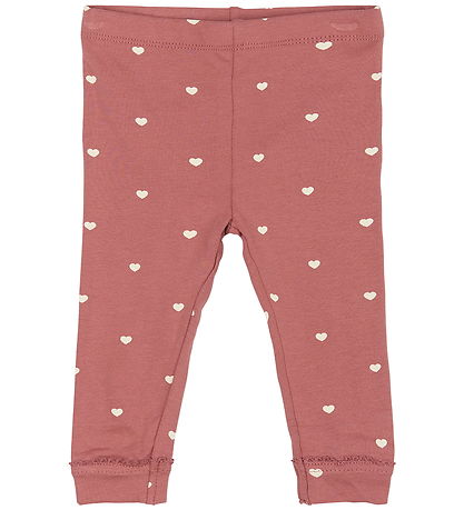 The New Siblings Leggings - TnsbNova - Withered Rose m. Hjerter