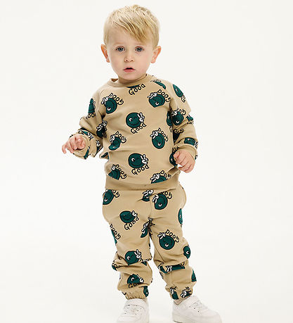The New Siblings Sweatpants - TnstPhil - Humus m. Smileys