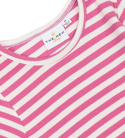 The New Siblings Bluse - Rib - TnstFro - Ibis Rose Striped