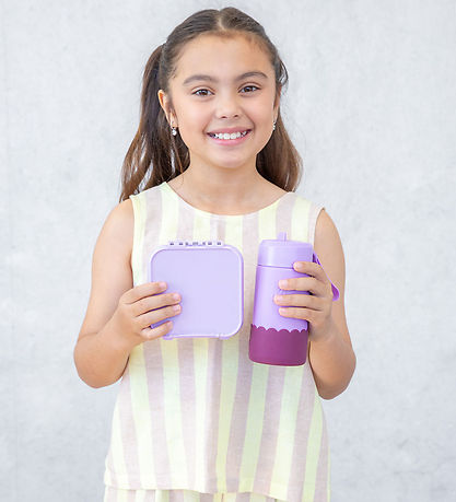 MontiiCo Snackboks m. 3 rum - Bento Two - 500 ml - Lilac
