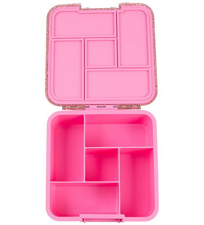 MontiiCo Madkasse m. 5 rum - Bento Five - 980 ml - Floss Glitter