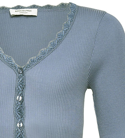 Rosemunde Cardigan - Rib - Balta - Infinity m. Blonder