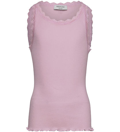 Rosemunde Top - RkBalta - Rib - Dawn pink m. Blonder