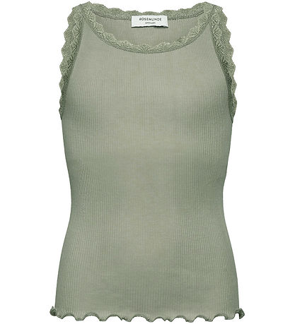 Rosemunde Top - RkBalta - Rib - Abbey Stone m. Blonder