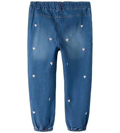 Name It Jeans - NmfRose - Dark Blue Denim/HEARTS EMB