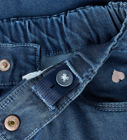 Name It Jeans - NmfRose - Dark Blue Denim/HEARTS EMB
