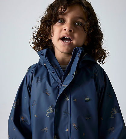 Name It Regntøj m. Fleece - NmmDry10 - Vintage Indigo