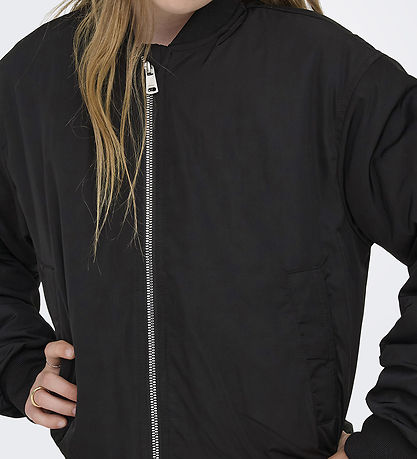 Kids Only Bomberjakke - KogMinna - Black/Mauve Wine