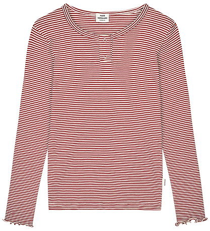 Mads Nørgaard Bluse - Stripe Tala - Winery/Vanilla Ice