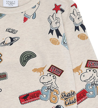 Hust and Claire Bluse - Anton Badges - Wheat Melange