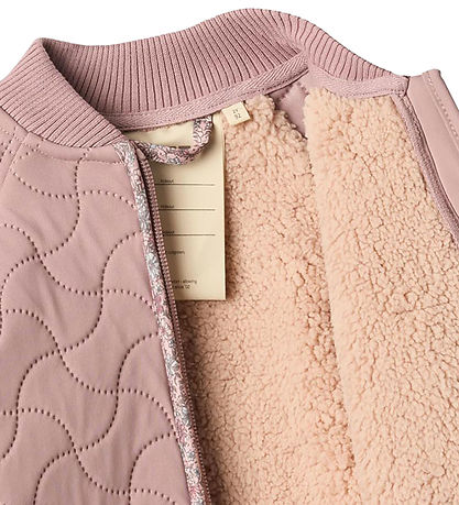 Wheat Termojakke m. Fleece - Ellas - Warm Rose m. Blomster